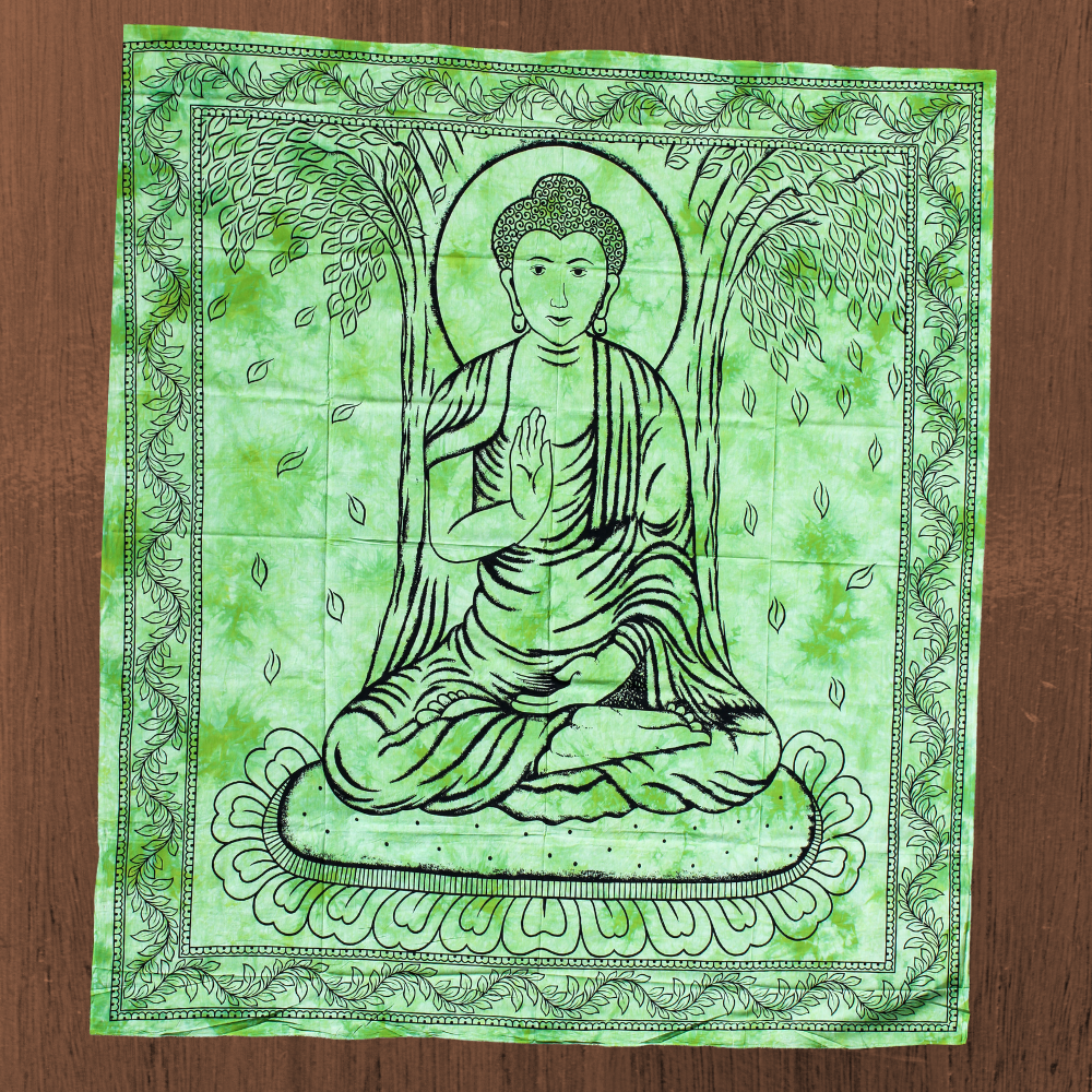 Cotton Tapestry "Buddha Serenity" – Embrace Peace and Elegance