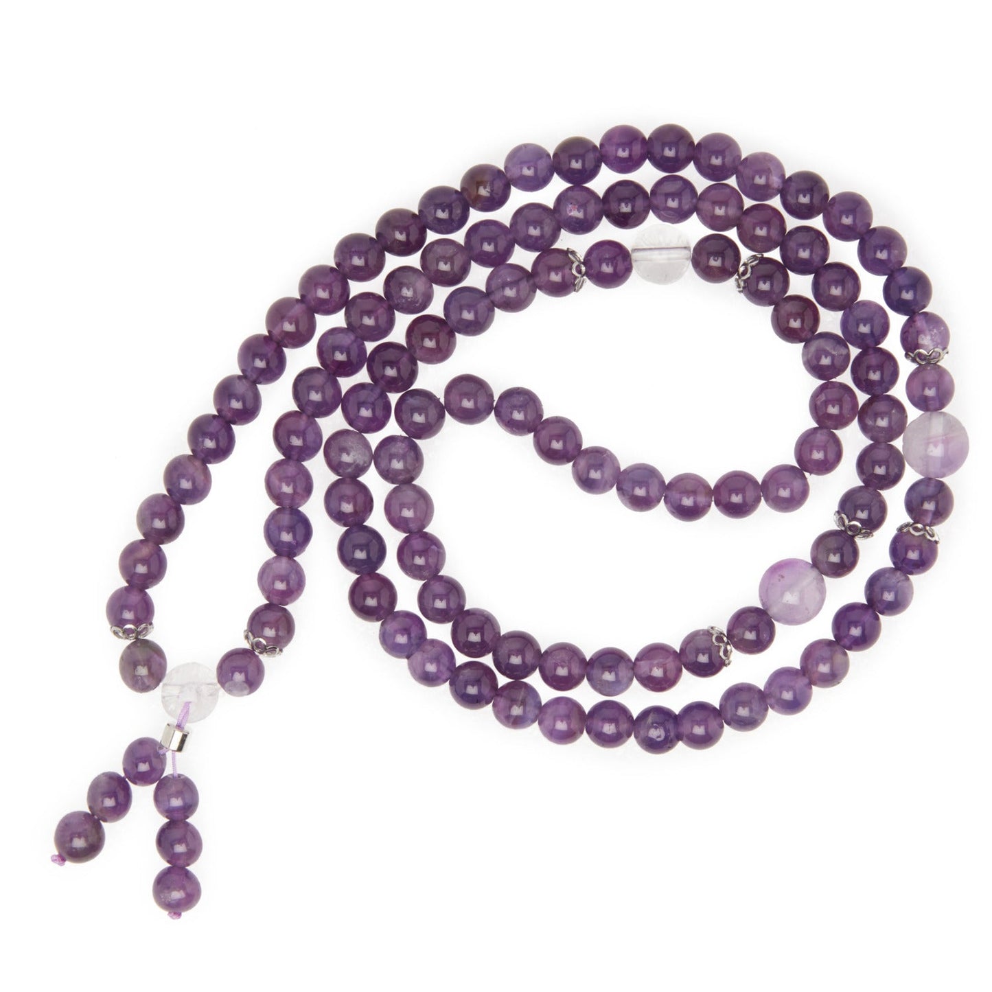 Buddhist Amethyst Mala Bracelet – Cultivate Peace and Intuition