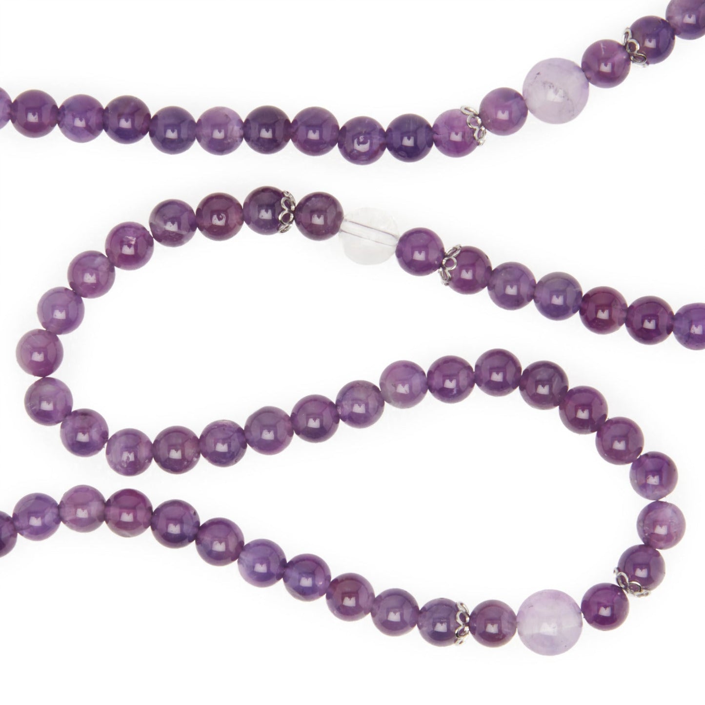 Buddhist Amethyst Mala Bracelet – Cultivate Peace and Intuition