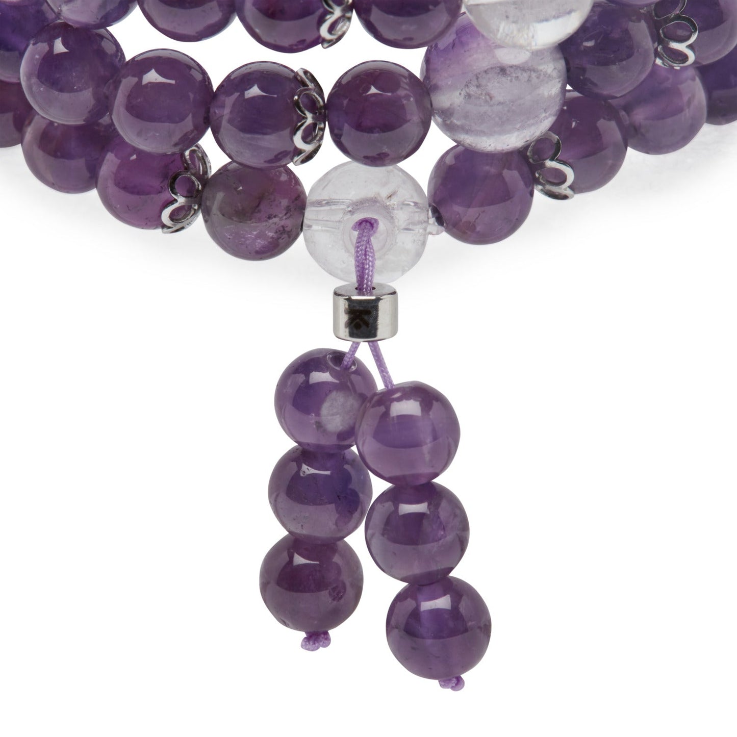 Buddhist Amethyst Mala Bracelet – Cultivate Peace and Intuition