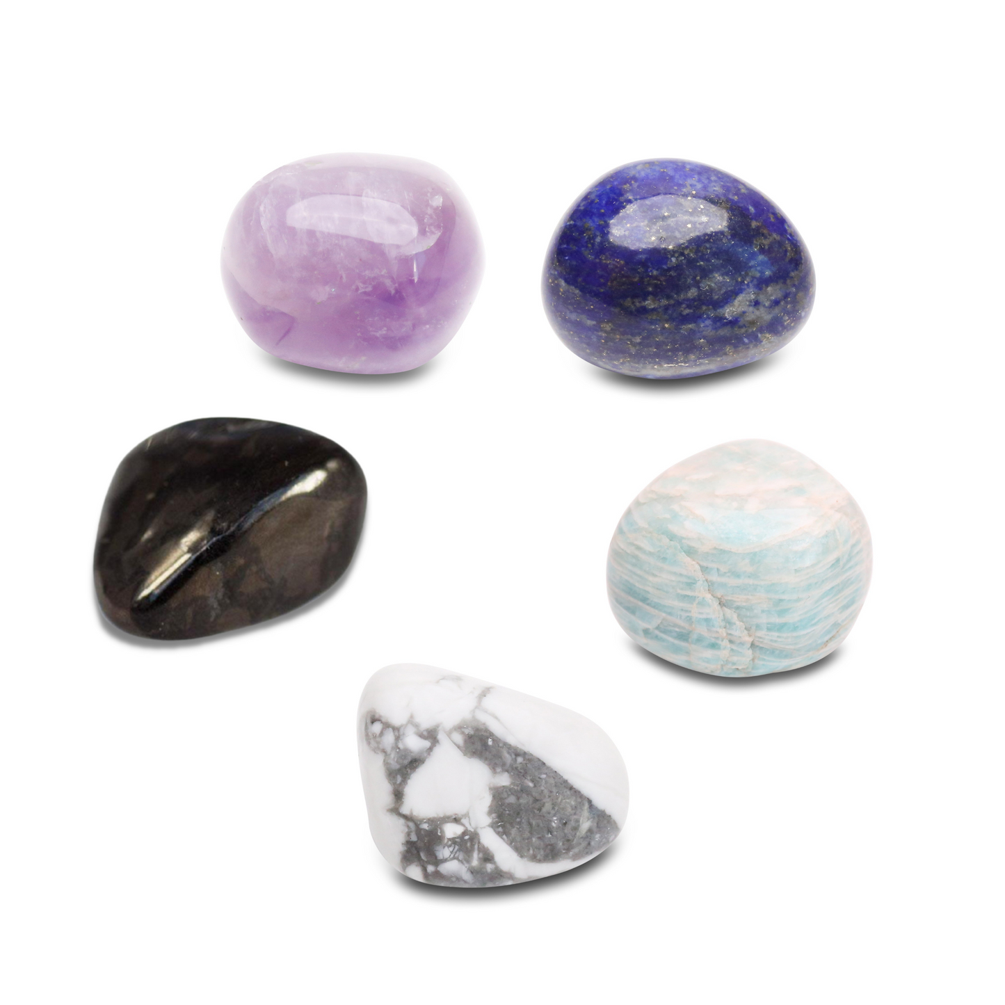 Anti-Stress and Anxiety Crystal Kit – 5 Healing Stones for Inner Peace