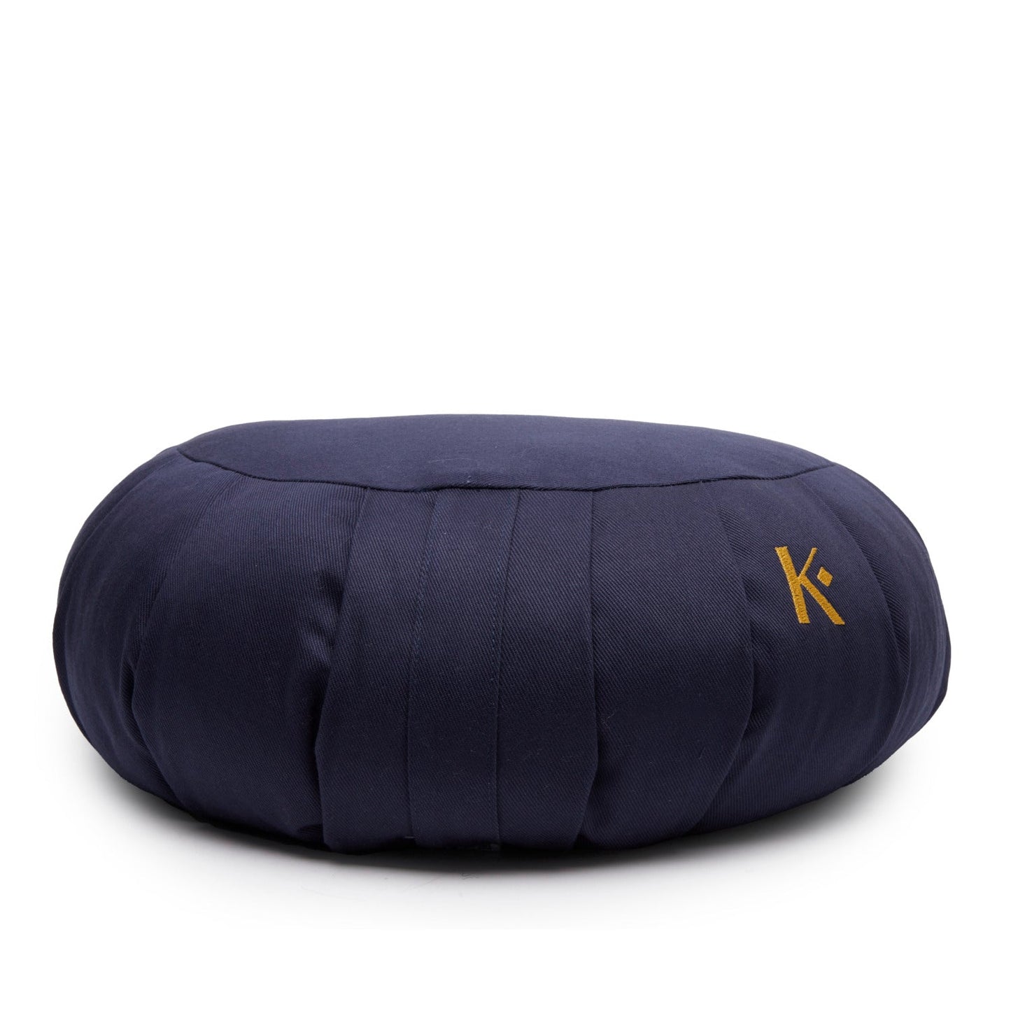 Navy Blue Heart Zafu Cushion (Cotton/Buckwheat) – Your Meditation Companion