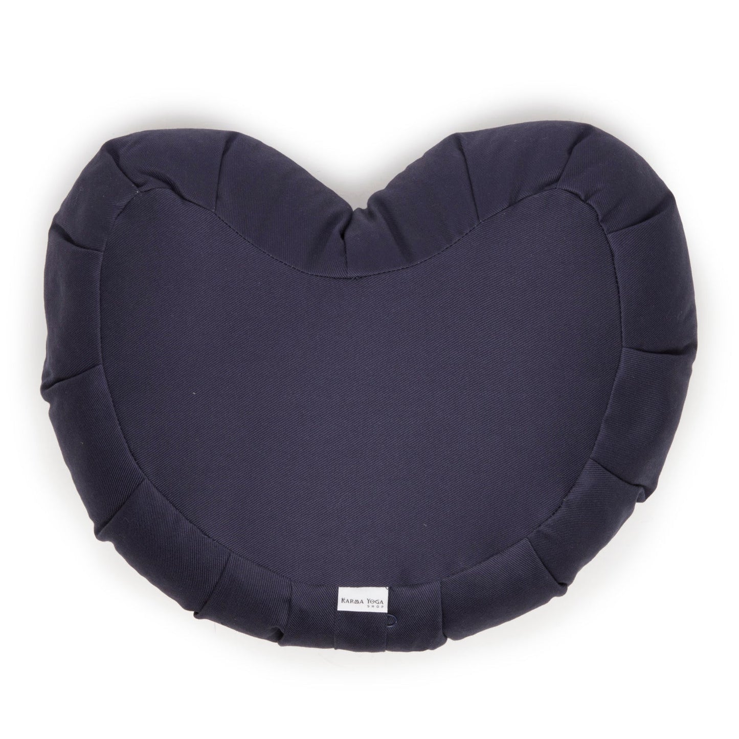 Navy Blue Heart Zafu Cushion (Cotton/Buckwheat) – Your Meditation Companion