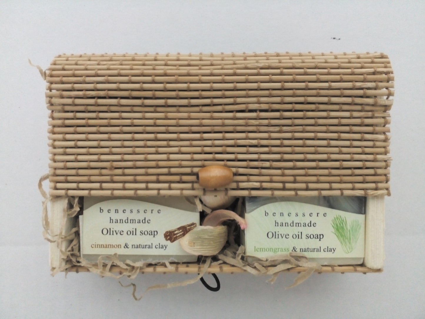 Eco-Friendly Wooden Gift Box with Handmade Organic Olive Oil Soaps – Luxury Natural Skincare