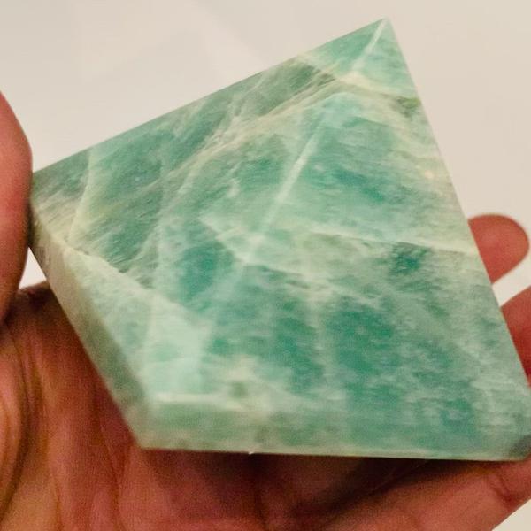 Amazonite Energy Amplifying Pyramid – Radiate Positivity and Calm