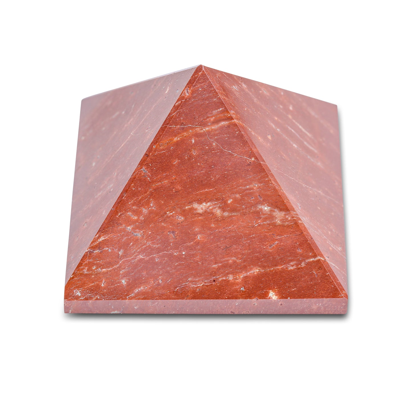 Grounding Pyramid in Red Jasper – Energy & Stability