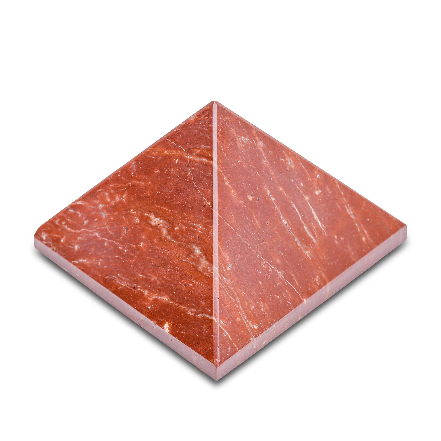 Grounding Pyramid in Red Jasper – Energy & Stability